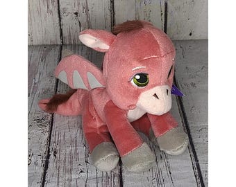 8" vintage 2007 Dreamworks Shrek The 3rd Pink Baby Dronkey Dragon Donkey-knuffel