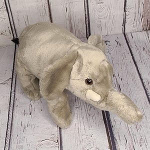 7&quot; Vintage 1986 WWF Elephant Plush World Wildlife Fund Stuffed Animal Africa