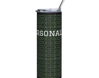 Personalized Christian Tumbler, Hidden Message Stainless Steel Coffee Cup, 20oz