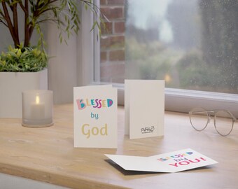Blessed by God Greeting Card | Religious Encouragement Cards, Pack Options