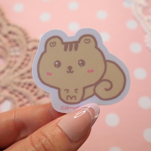 Kawaii Squirrel Vinyl Sticker, Stickers for Critter Lovers, Animal Lovers, Cute Laptop Decal, Phone Case Stickers, Likotta the Squirrel