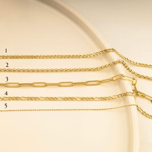 14k Sold Gold Chain, Motif Chains, Both Side Circle Chain, Gold Chain, Carabiner Chain, Charm Holder Chain