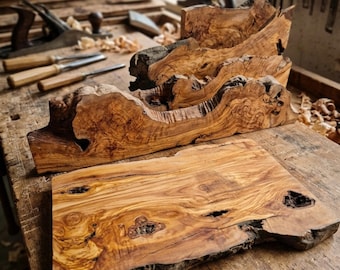 Large Spanish Olive Wood Pieces 20–60 cm | Rustic Wood Blanks for Epoxy Resin, DIY Crafts & Woodworking