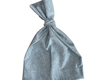Grey Cotton Tie-Up Beanie | Handmade 90’s Beanie Unisex Streetwear Hat |  Winter Fall