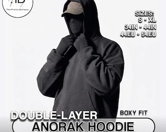 Oversized Double-Layer Hoodie Sewing Pattern | Heavy Fit Streetwear (PDF Pattern)