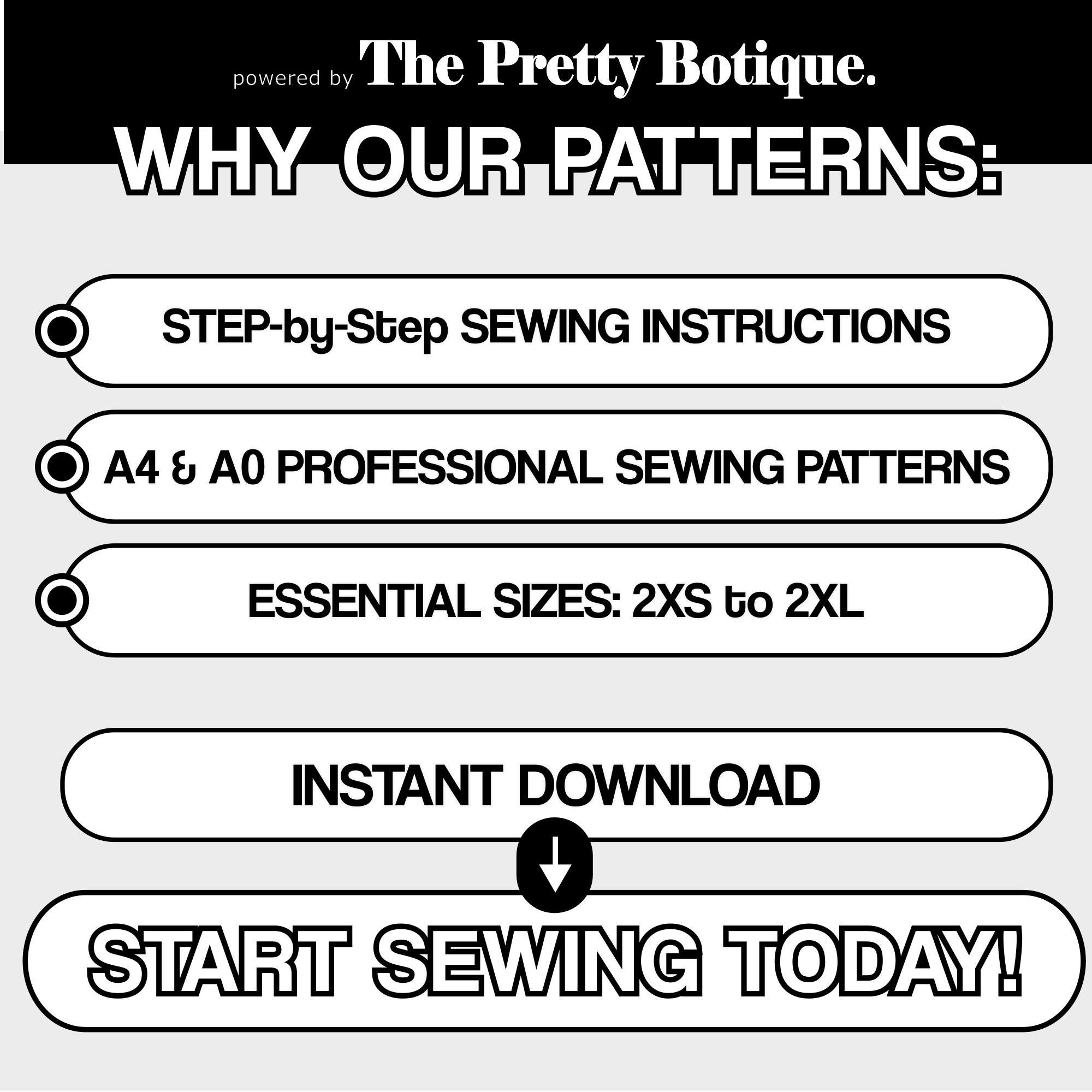 Oversized Jorts Sewing Pattern PDF: Unisex Baggy Denim Shorts (A4 ...