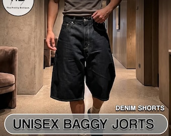 Oversized Jorts Sewing Pattern PDF: Unisex Baggy Denim Shorts (A4 Printable)