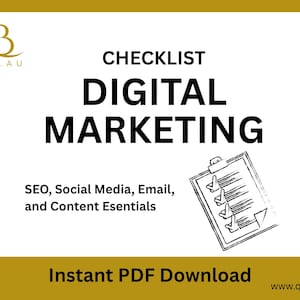 Digital Marketing Checklist for Small Business – SEO, Social Media & Content Strategy (PDF Download)