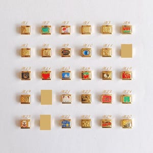 Italian Bracelet, Custom Gold Italy Charms, Personalized Italian Bracelet, Italian Charms