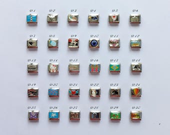 Zilveren Italië-bedels, aangepaste Italië-bedels, gepersonaliseerde Italiaanse armband, Italië-bedels
