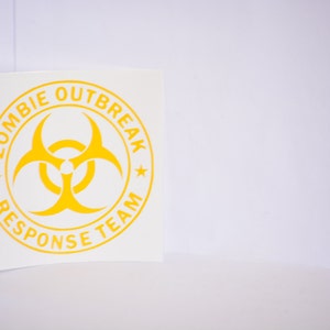 SALE - Zombie Outbreak Response Team Precision Cut Vinyl Car Window Decal Sticker