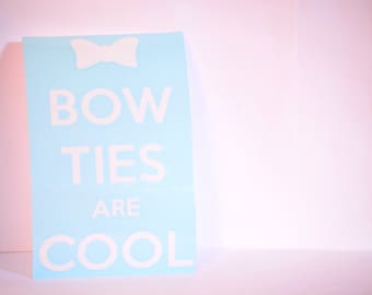 SALE - Bow Ties are Cool Precision Cut Vinyl Car Window Decal Sticker for Doctor Who Fans TARDIS