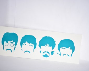 The Beatles Fab Four Precision Cut Vinyl Car Window Decal Sticker