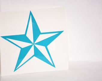 SALE - Nautical Star Precision Cut Vinyl Car Window Decal Sticker