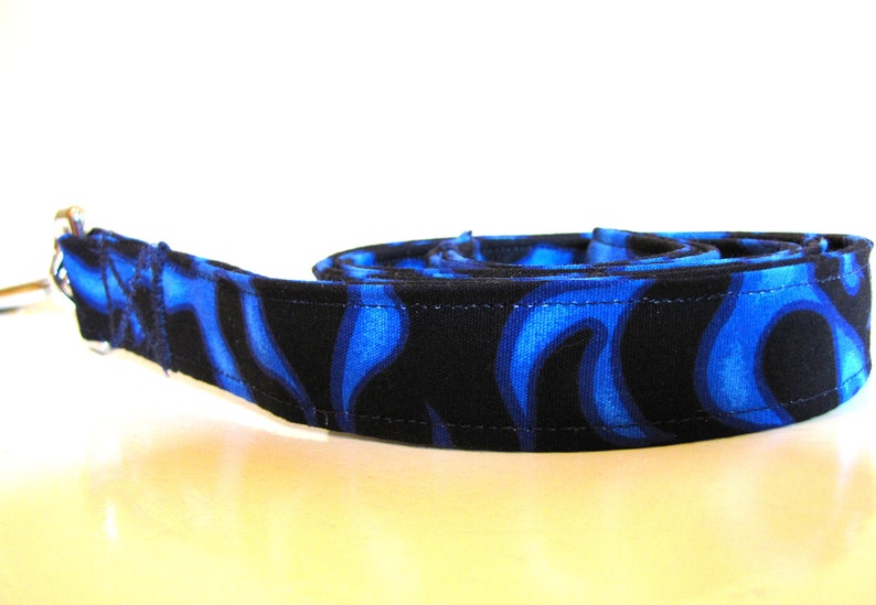 Blue Fire Dog Collar and Leash Set SALE Size M