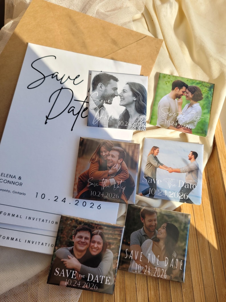 Save the Date Photo Magnet With 4x6