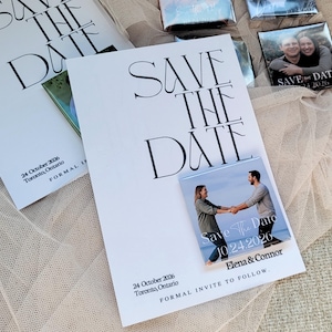 Photo Magnet Save the Date Card, YOUR IMAGE, Save the Date Premium cardstock, Photo Square Magnet, Wedding invitation, Thank you Gift