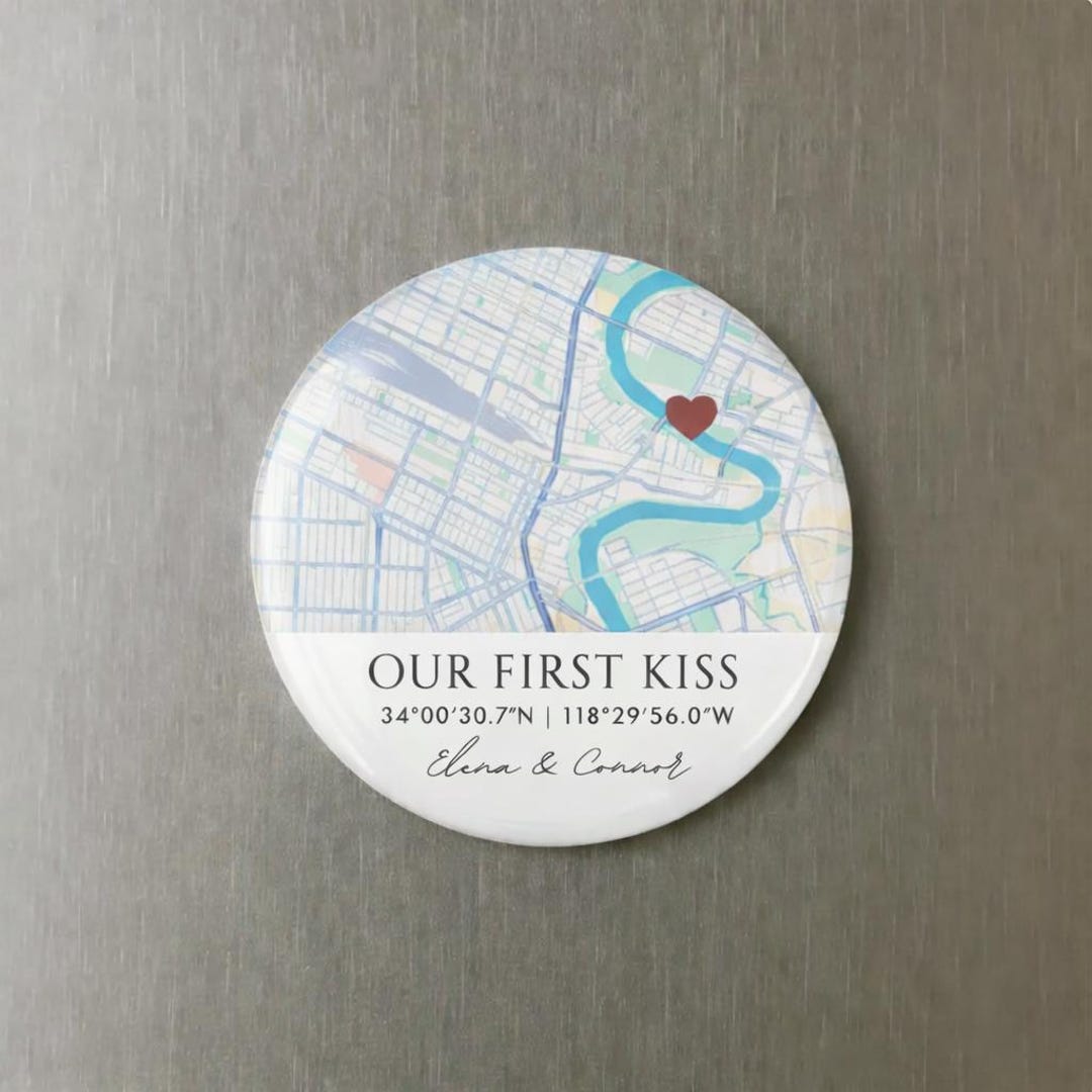 Custom Map Magnet, Personalized Location Gift, Where It All Began ...