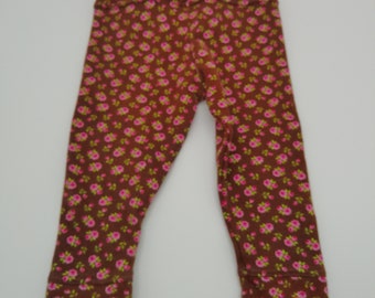 Brown Rose Leggings for Toddlers