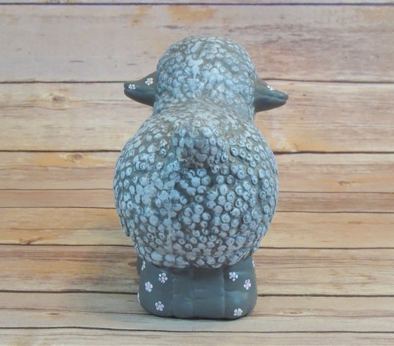 Hand Painted Ceramic Black Sheep