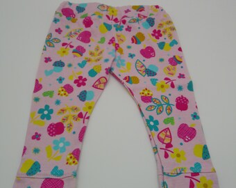 Pink Acorn Toddler Leggings