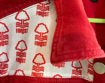 Upcycled denim jacket - Nottingham Forest Football