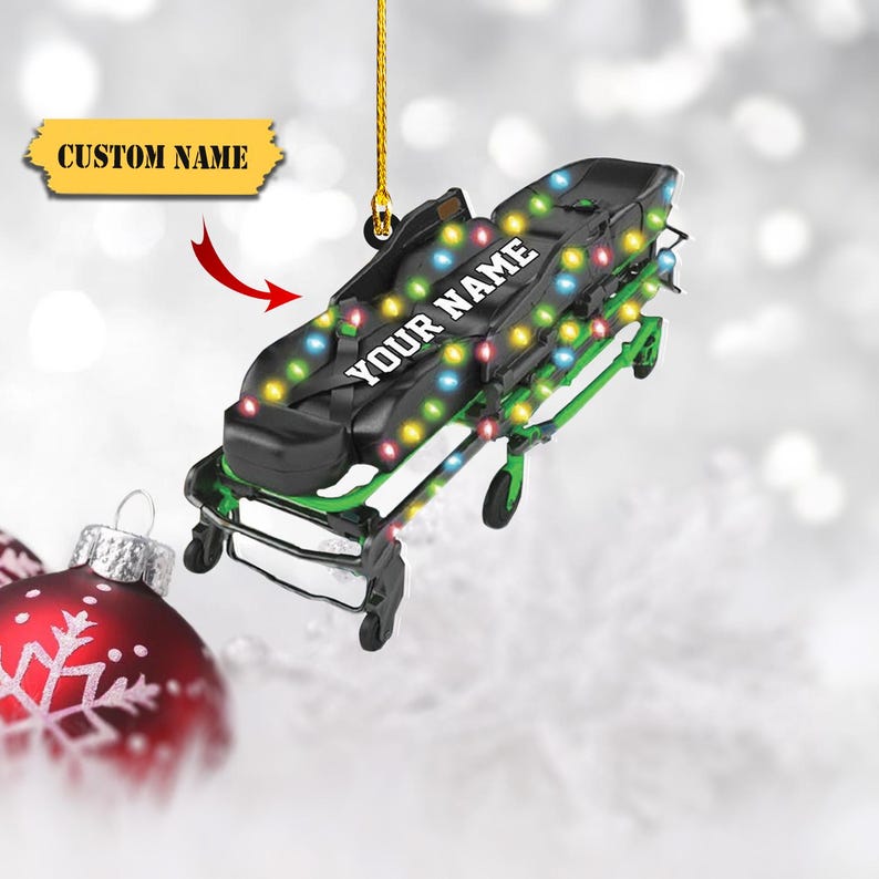 Personalized EMS EMT Paramedic Christmas Ornament 2024, Custom EMT