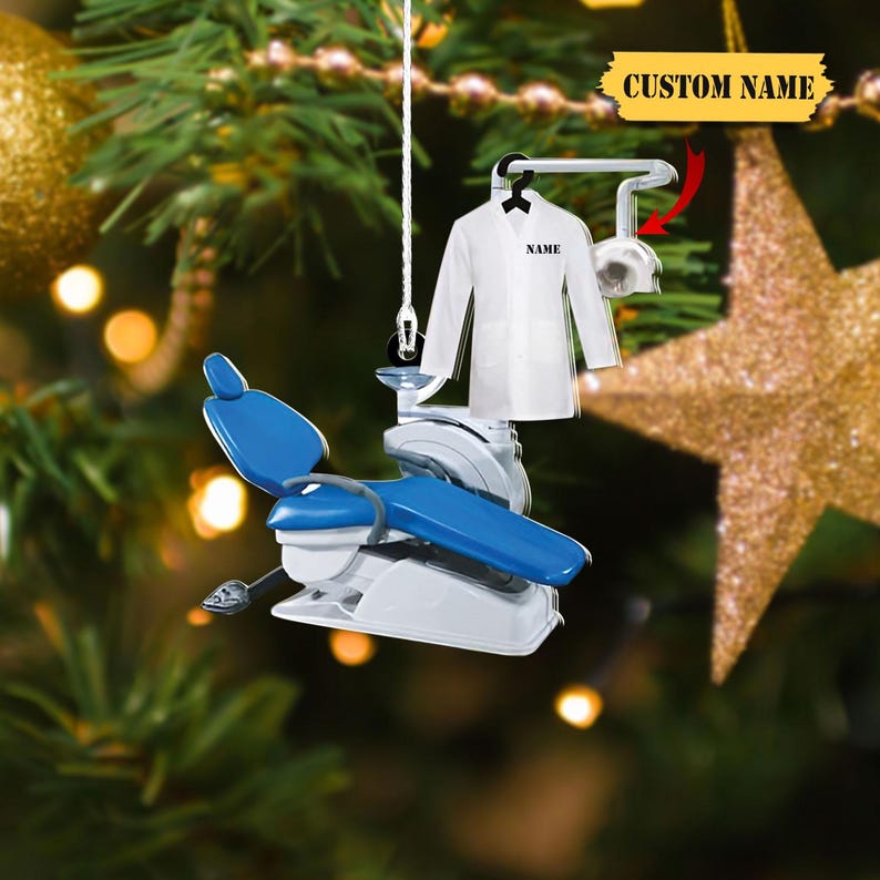 Dentist Acrylic Christmas Ornament 2D, Christmas Tree Hanging Decor