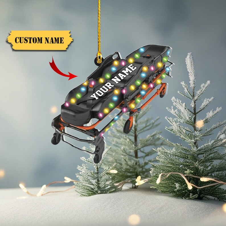 Personalized EMS EMT Paramedic Christmas Ornament 2024, Custom EMT