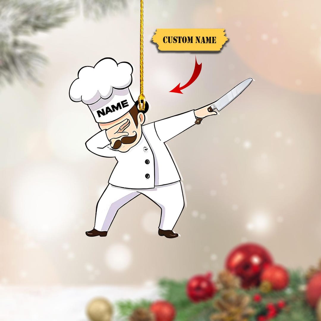 Master Chef Christmas Ornament, Chef Ornament, Gift for Chef, Baking