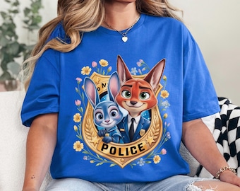 Zootopia Police Badge Shirt, Judy Hopps Shirt, Nick Wilde Shirt, Welcome To Zootopia Disney Shirt, Zootopia Police Tee 233856