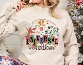Vintage Disney Universal Studios Sweatshirt, Universal Studios Sweatshirt, Disneyworld Crewneck, Disney Family Sweatshirt 232726