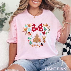 Gingerbread Disney Castle Shirt, Christmas Castle Shirt, Mickey Minnie Christmas Shirt, Disney Christmas Family Shirt 233789