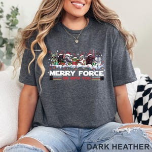 Disney Christmas Shirt, Star Wars Christmas Tee, Disney Star Wars Shirt,Star Wars Characters Christmas Shirt,Merry Force Be With You 232360