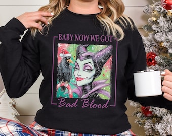 Christmas Disney Princesses Sweatshirt, Ariel Cinderella Aurora Evil Queen Maleficent Hoodie, Disney Princess Christmas Crewneck 234347