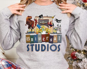 Vintage Disney Universal Studios Sweatshirt, Universal Studios Sweatshirt, Disneyworld Crewneck, Disney Family Sweatshirt 232719