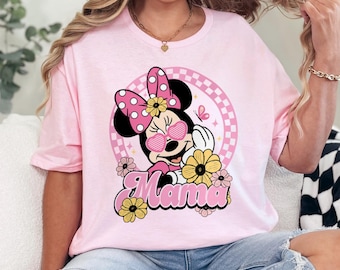 Minnie Mama Mini Shirt, Disney Mom and Me Shirt, Disney Mama Shirt, Minnie Shirt, Mom and Daughter Shirt, Disney Family Trip Tee 232807