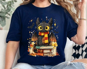 Toothless Vintage Shirt, Epic Universe Toothless Shirt, Toothless Gryff Halloween Shirt, Night Fury Wizard Universal Studios Tee 234123