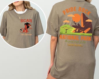 Disney Lion King Shirt, Double Side Lion King Shirt, Lion King Characters, Mufasa Simba Shenzi Zazu Timon Pumba Nala232006