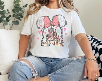 Disney Castle Minnie Shirt, Disney Castle Shirt, Disney Minnie Mouse Shirt,  Disney Family Trip Shirt 231943