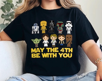 Star Wars May The 4Th Shirt, Star Wars Day Shirt, Disney Star Wars Shirt, Baby Star Wars Characters Shirt 231246