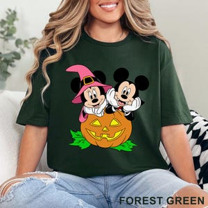 Disney Mickey Minnie Pumpkin Jack O Lantern Shirt, Mickey's Not So Scary Party Costume Tee, Disney Spooky Halloween Shirt 233581