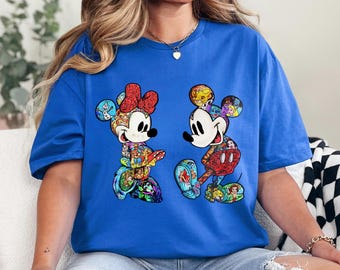 Disney Couples Mickey And Minnie Mouse Classic Shirt, Mickey Minnie Matching Tee, Magic Kingdom Family Shirt, Disney Trip Couple Tee 232564