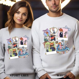 Coquette Polaroid Zootopia Sweatshirt, Judy Hopps Nick Wilde Sweatshirt,Welcome To Zootopia Disney Hoodie, Locket Zootopia Crewneck 234503 bild 16