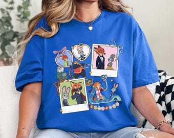 Coquette Polaroid Zootopia Shirt, Judy Hopps Nick Wilde Shirt,Welcome To Zootopia Disney Shirt, Locket Zootopia Tee 234503