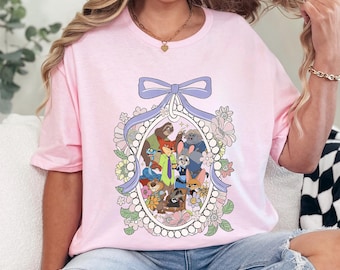 Floral Coquette Mirror Zootopia Shirt, Judy Hopps Nick Wilde Shirt,Welcome To Zootopia Disney Shirt, Locket Zootopia Shirt 234531