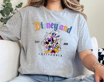 Retro Disneyland California Shirt: Mickey and Friends, Est 1955