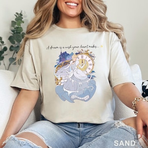 A Dream Is A Wish Your Heart Makes Shirt, Cinderella Shirt, Cinderella Princess Shirt, Magical Kingdom Shirt, Princess Gift Shirt 232902
