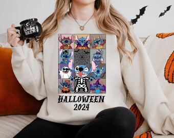 Stitch Halloween Sweatshirt, Stitch Halloween Hoodie, Disney Halloween Sweatshirt, Disney Halloween Hoodie 231711