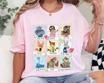 Disney Zootopia 2 Polaroids Shirt, Walt Disney World Shirt, Zootopia Characters Shirt, Disneyland Zootopia Shirt 234530